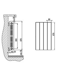 �������� ��������������� RIFAR Supremo 800 (875�320�100) 4 ������, 1176 ��, ���.�����������, �����