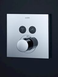 Смеситель Axor ShowerSelect 36715000 для душа встраиваемый, термостат, 2 потребителя, хром — изображение 2