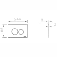 ������� ����� ������� VITRA Origin 244�165�9 �������, ������� ������, ���� 740-2480