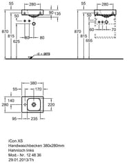 �������� Geberit iCon (380�280�135) ��������� ��� ��������� �����, ��� �������� 124836000