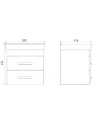 ����� � ��������� COMFORTY �������-50� (500�520�400) ���������, ��� ������ 00-00018026