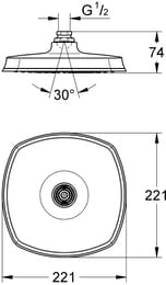 ������� ��� Grohe Grandera 27974IG0 221�221��, ����+������