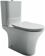 Унитаз-компакт Ceramicanova FORTUNA (770х340х650) с сиденьем, белый CN9001-B +CN9001-T