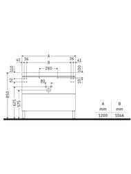    Duravit L-Cube 1200698480 2 , 1 .  .,   LC6939O1818