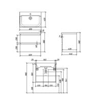 ����� ��� �������� Caprigo ����� 65 ����� 620�582�446 ���������, 2 ����� 36110-SF-027