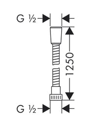 ������� ����� Hansgrohe Metaflex 1,25 � ���� ���������� 28262000