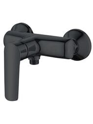 Смеситель для душа ESKO Lagos Black LG80B настенный, однозахватный, без излива, цвет: черный — миниатюра 1