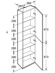 ����-������� Roca Ona 1750, 400x300x1750 ������� ��� A857635512