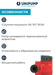 ����� �������������� UNIPUMP UPC 25-60 180, 93 ��, ����� 6�, 68 �/���, � �������