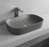 Раковина накладная ArtCeram Ghost 650х415х125 без перелива, без отв. под смесит., белая GHL002 01 00