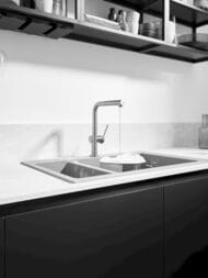 Смеситель Hansgrohe Talis M54 для кухни 270 вытяжной душ, поворотный излив 1jet sBox хром 72809000 — изображение 2