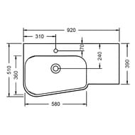 ����� � ��������� Burgbad Badu 920�492�510 �����, 2 ��, 1 ��, ��� �������/������ SFUH092LF3694T0012G0198C0001*1