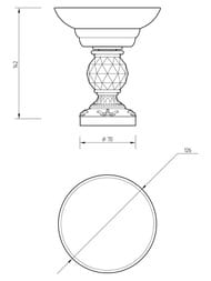 Migliore Cristalia �������� ����������, ������, ������/SWAROVSKI ML.CRS-60.211.BR/16759