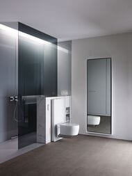 Унитаз-биде GEBERIT AquaClean MeraComfort подвесной, белый+хром арт. 146.214.21.1
