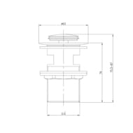 Выпуск для умывальника Iddis Optima Home 001SB01i88 полуавтоматический, хром-никелевое покрытие