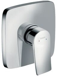 Смеситель Hansgrohe Metris 31456000+01800180 для душа, встраиваемый (внешняя и внутренняя часть) — миниатюра 1