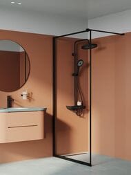 Душевая система Iddis HOMESPA смеситель для ванны/душа, верхний/ручной душ, матов.черный SPABLBTi06