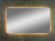 Зеркало Континент Trezhe (1200х700) ореольная LED подсветка 2700K, бесконтактный сенсор