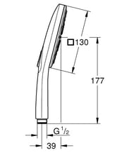   Grohe Rainshower SmartActive 130 Cube 3 ,  26582000