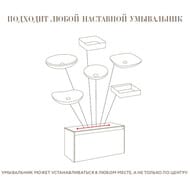 ����� ��� ���������� Aqwella Mobi 800x650x500 �������., 2 ��., ����� ����./�����. MOB0108BS+MOB0708W