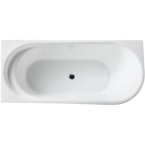 Ванна акриловая BelBagno BB410-1700-780-L 1700x780x470 угловая, овальная, слив-перелив, белый