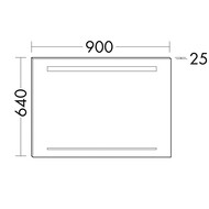  Burgbad Iveo 90064025 LED,  SIHH090