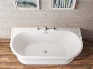Ванна акриловая BelBagno BB408-1500-800 (1500х800х600) свободностоящая, пристенная, с обвязкой