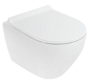 Унитаз подвесной CEZARES Stylus (370x505x365) безободковый, белый CZR-513-TH-R