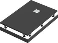 Экран GOOD DOOR BAS ABS Essentia 1200х800 Soft-touch, цвет: черный (прямоугольный)