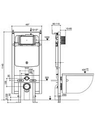 ���������� ��� ���������� ������� Jacob Delafon E38064-NF 497�1140�90 ���� 3/6�, ������