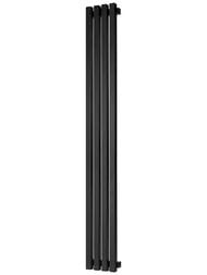 Дизайн-радиатор STOUT Tube Quadro 4 секц. ниж.прав.подкл. QV40-1750-4 R RAL1T103S9005черн.мат.муар — изображение 2