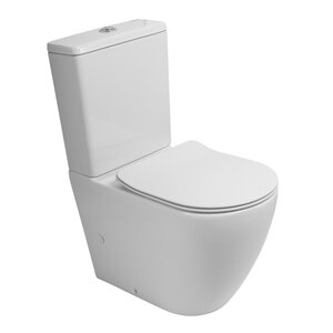 Унитаз-компакт BelBagno Sfera-TOR (665х360х855) гор.выпуск, безободковый, белый BB2141CP-TOR+BB2141T