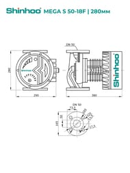   SHINHOO MEGA S 50-18F 1x230, DN 50, , 71121007