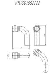 Пресс угольник VALTEC 22х22а, 90° нерж. сталь, VTi.950.I.002222