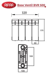 �������� ��������������� Rifar Base Ventil BVR 500 ������ ������ �����������, 4 ������, 788 ��