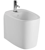 Биде Vitra Plural напольное 550 мм, антибактериальное покрытие,перелив,белый матовый 7816B401-0288