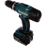Дрель-шуруповерт MAKITA DHP453RFE аккумуляторная, ударная, 18В, 2х3.0Ач,13мм, 400/1300об/мин, кейс