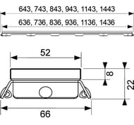 ���������� ������ ��� ����� TECEdrainline 700��, ������ ������� 600790