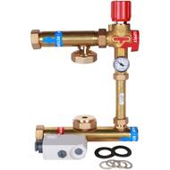 Насосно-смесительный узел STOUT ISOTHERM с терм.клапаном 30-50°, без насоса, 130, SDG-0120-006000