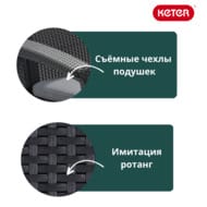   KETER CORFU FIESTA (128x7079), 2 +2 +, 