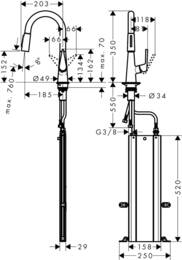  Hansgrohe Talis M51   160    ,  73850000