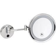 Косметическое зеркало Bemeta 116401772 D240 мм с подсветкой LED 7.5V блок питания, хром — миниатюра 1