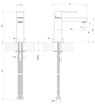 ��������� Gessi Rettangolo 20002.707 ��� �����������, �������������, ������ ������ ������������� PVD