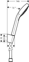 ������� ����� Hansgrohe Croma Select E Vario (������ ���, ���������,����� 125��) ����/����� 26425400