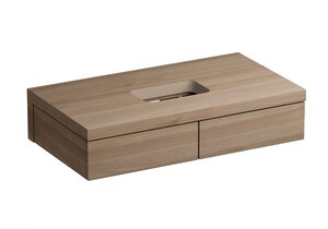 Тумба под умывальник RAVAK Formy (1000х550х220) 2 ящика, орех X000001036