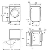 ���������� ������ MAUNFELD MFWM148WH01 � ���������� 595�505�845, ����� ��-00016494
