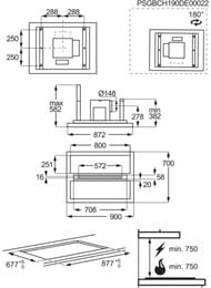   AEG DCE5960HM (382x900x700) ,   , .