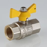 Кран шаровый для газа VALGAS 1/2"ВВ бабочка VT.277.N.04