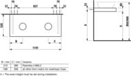 ���������� Laufen CASE 4.0514.4.075.463.1 (1190�520�80) ��������� ������ � �����, � ��������, ����� �������