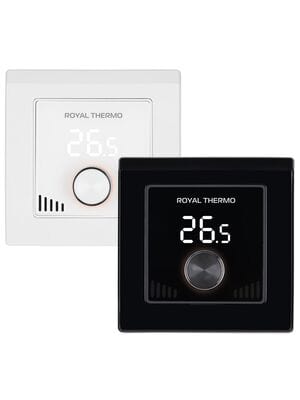 Терморегулятор Royal Thermo Intellon RTI-16 WiFi программируемый, мех.упр, 2 панели белая/черная